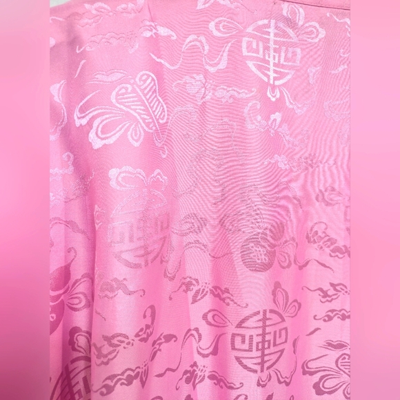 Eastern Collection Silk Robe in Bubblegum Pink Small/Medium F1 Vintage‎ Kimono - Picture 8 of 11